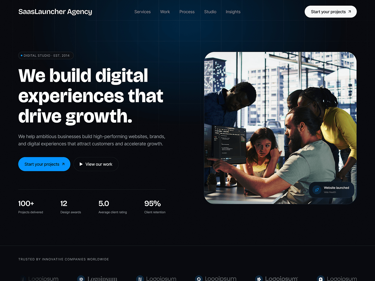 Modern website design crafted by Epic Ideas
